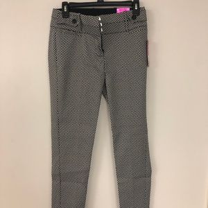 Patterned Ankle Length Dress Pants